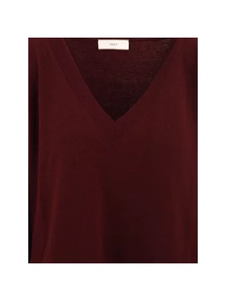 Sweter Akep wełniany czerwony