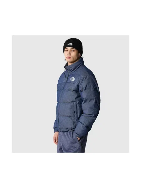 Geacă The North Face reversibilă albastru