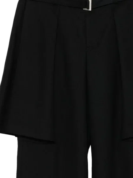 Cu centură pantaloni Sacai negru