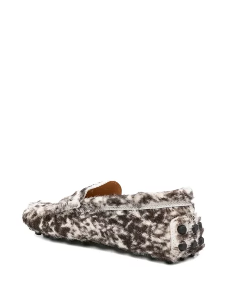 Leopardí loafers Tod's s potiskem hnědé