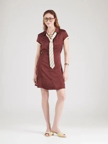 & Other Stories Rochie tip bluză castaniu