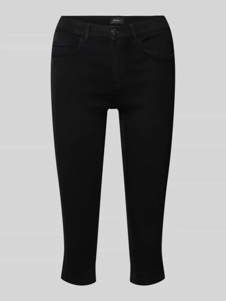 Jeansy capri o kroju regular fit z mieszanki model RAIN' Only czarne
