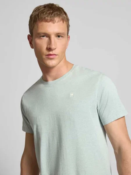 T-shirt o kroju regular fit z czystej bawełny G-star Raw miętowa