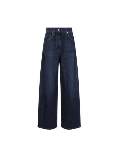 Jeansy Brunello Cucinelli niebieskie