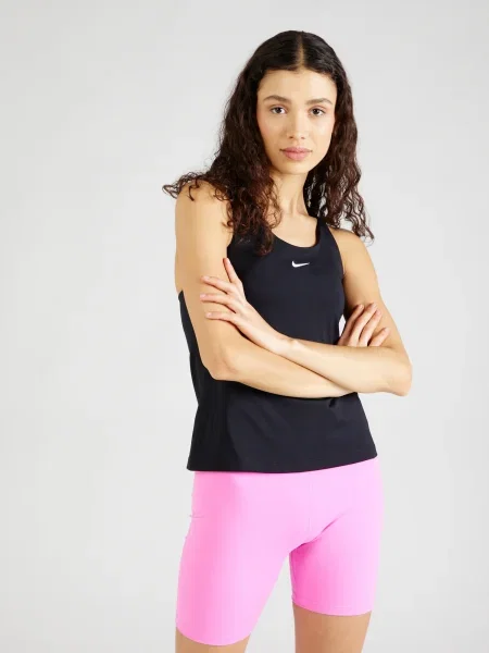 NIKE Sport top SWOOSH negru alb