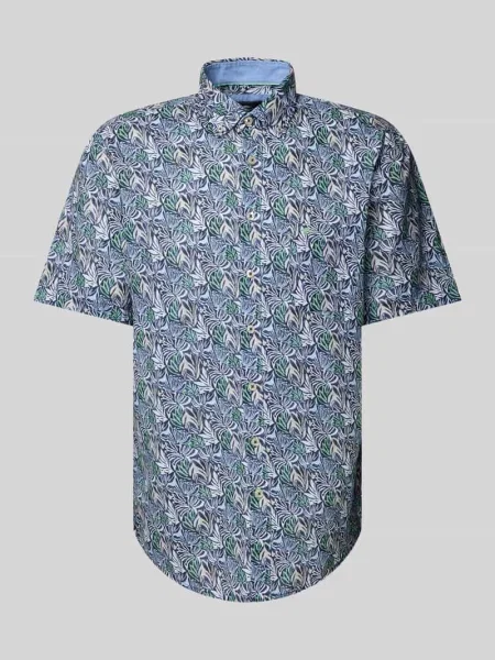 Koszula casualowa o kroju regular fit z kołnierzykiem typu button down Fynch-hatton granatowa