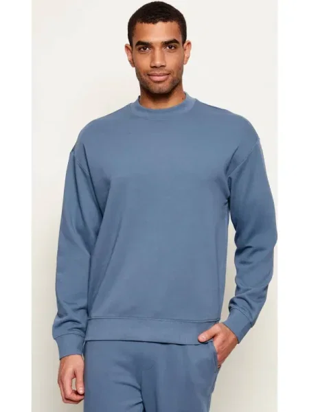 HUGO Hanorac Dapocrew | Relaxed fit albastru