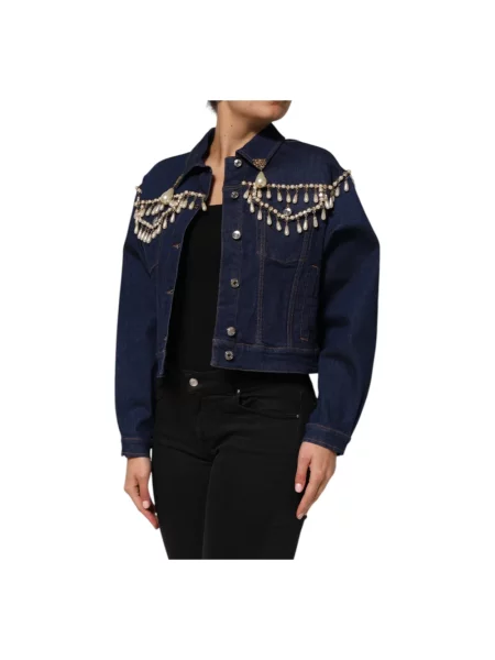Kurtka jeansowa Dolce And Gabbana niebieska