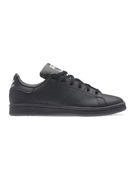 Adidas Stan Smith Junior Black KobietyDzieci Buty sportowe adidas Originals Size: 4 czarny