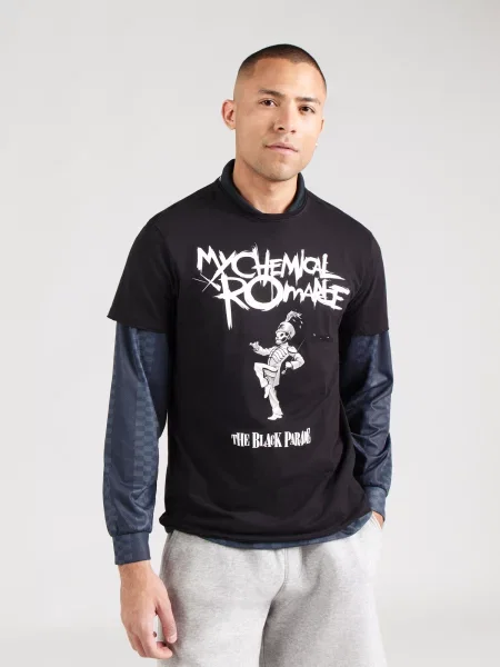 AMPLIFIED Tricou negru alb