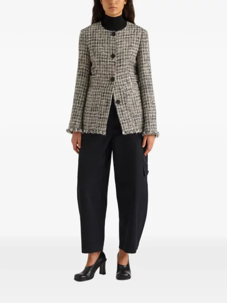 Geacă Proenza Schouler White Label din tweed alb
