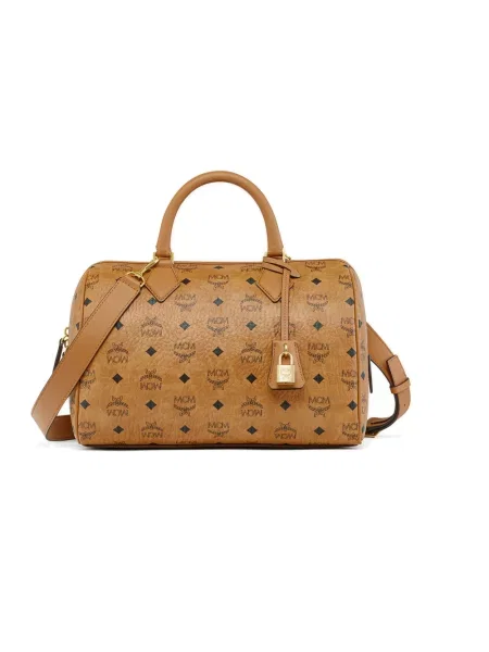 Mcm Torebka Ella Boston Visetos Medium braun brązowa