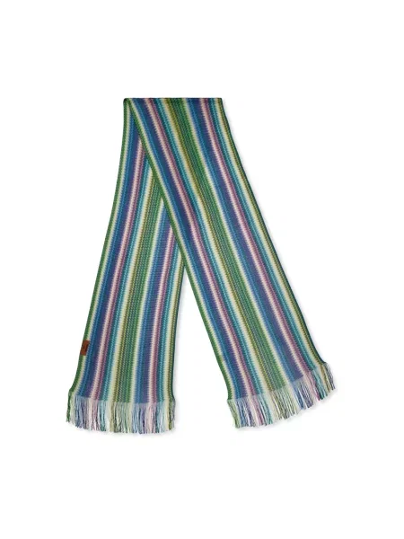 Pasek Missoni w paski z logo