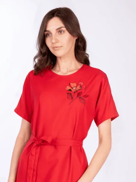 Едельвіка ­ Платье миди червона