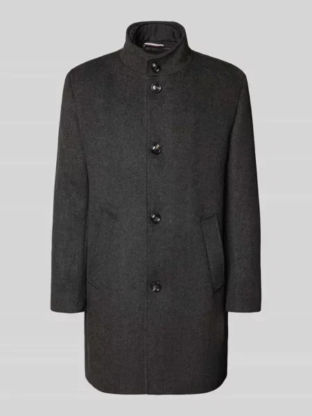 Płaszcz o kroju regular fit z dodatkiem wełny Bugatti