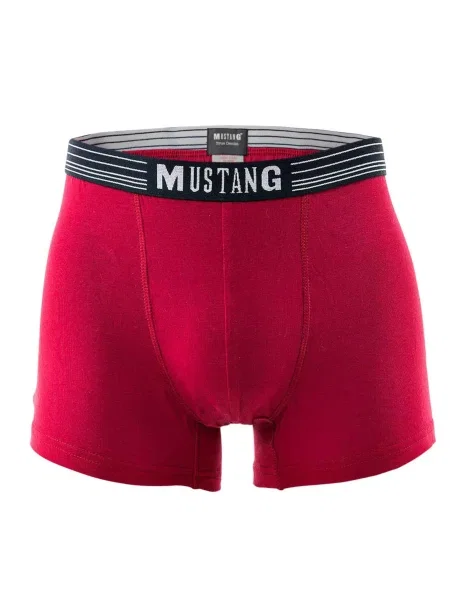 MUSTANG Boxeralsók galambkék / melír / piros szürke