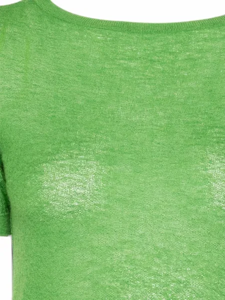 Top Less tricotate verde