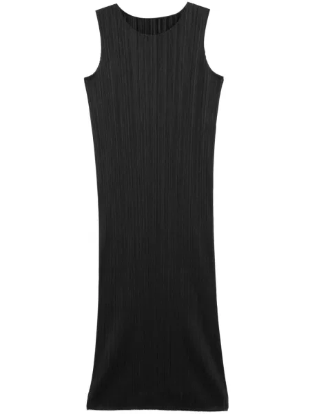 Rochie maxi Pleats Please Issey Miyake negru