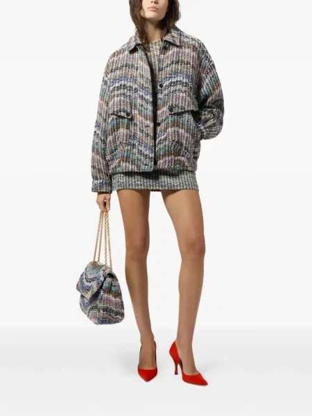 Πλεκτός μπουφάν Missoni με παγιέτες μπλε