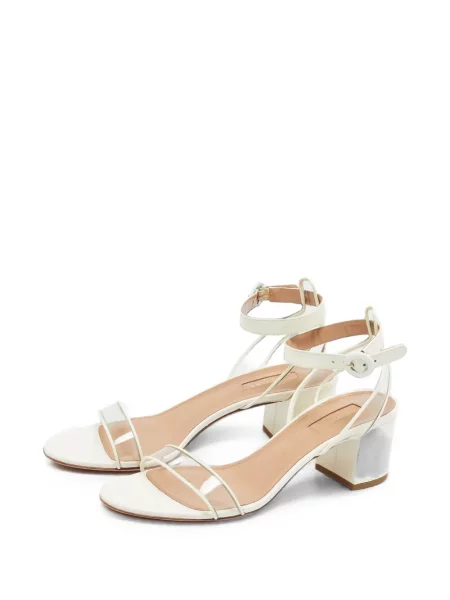 Sandale Aquazzura cu bretele alb