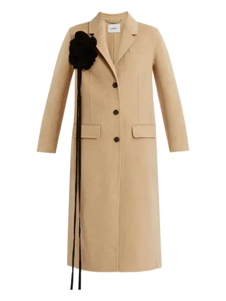 Palton Erdem de lână cu model floral