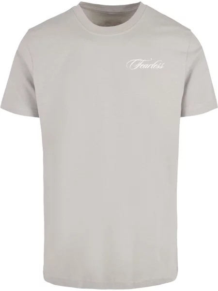 Mister Tee Tricou Fearless Crow maro / gri alb