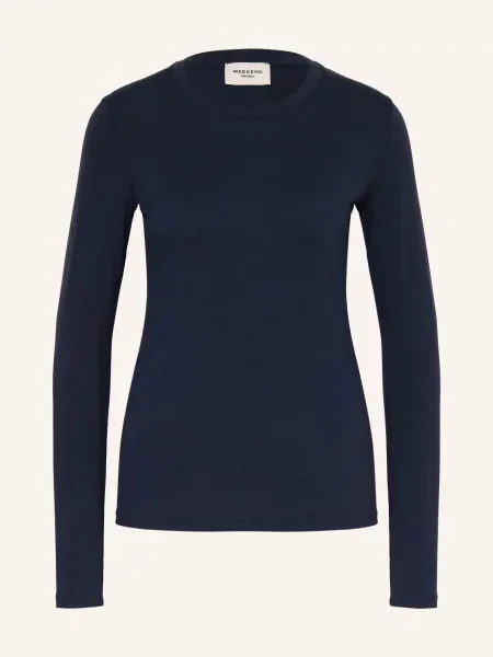 Weekend Max Mara Tričko S Dlouhým Rukávem Multie tmavě modrá