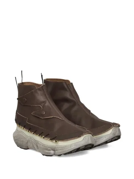Sneakerși Salomon din piele maro