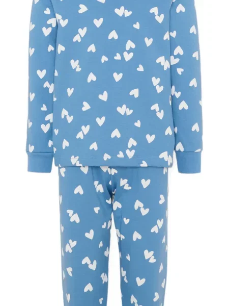 Piżama dziecięca Petit Bateau niebieska
