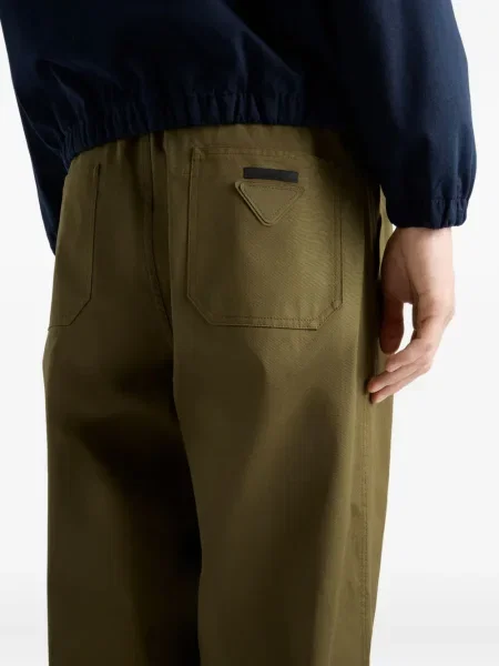 Pantaloni Prada cu autograf verde