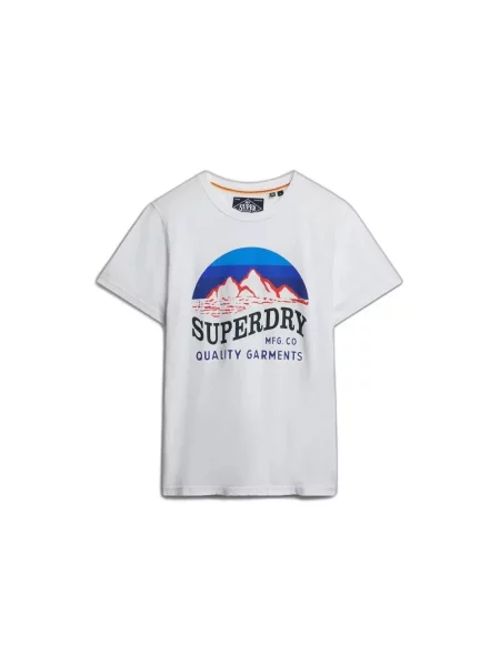 Koszulka Superdry Great Outdoors Relaxed biała