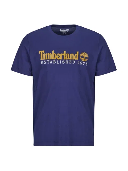 Tricou Timberland cu broderie albastru