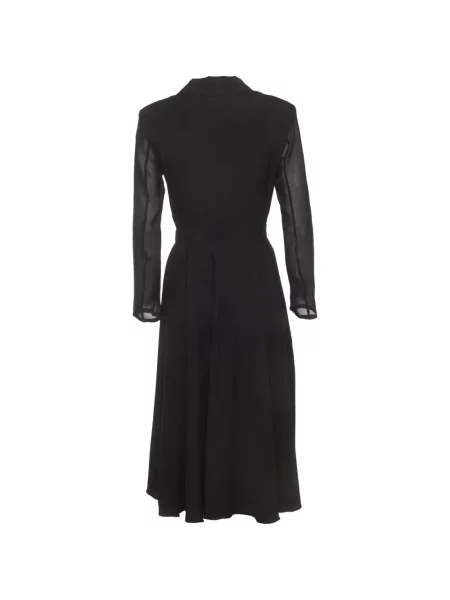 Rochie midi Sandro plic negru