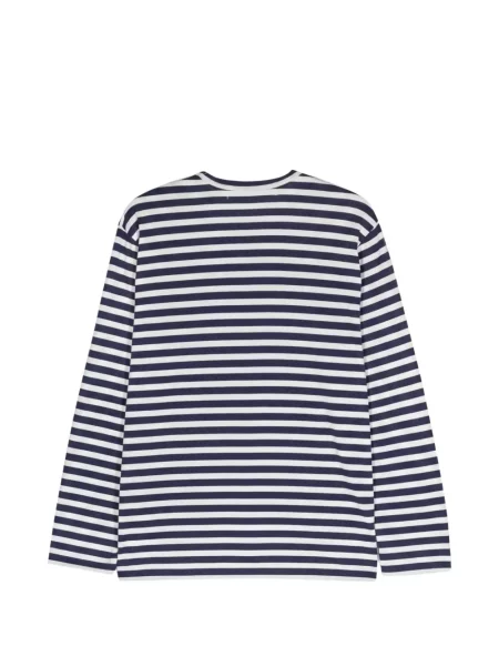 Тениска Comme Des Garçons Play със сърца синьо