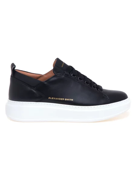 Sneakersy Alexander Smith skórzane czarne