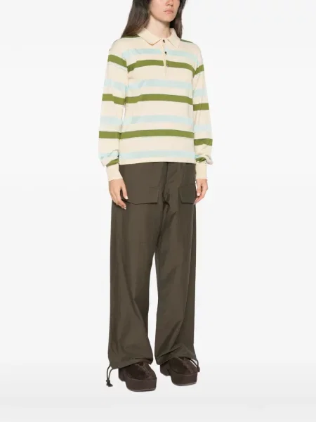 Lung tricou polo Jw Anderson cu dungi