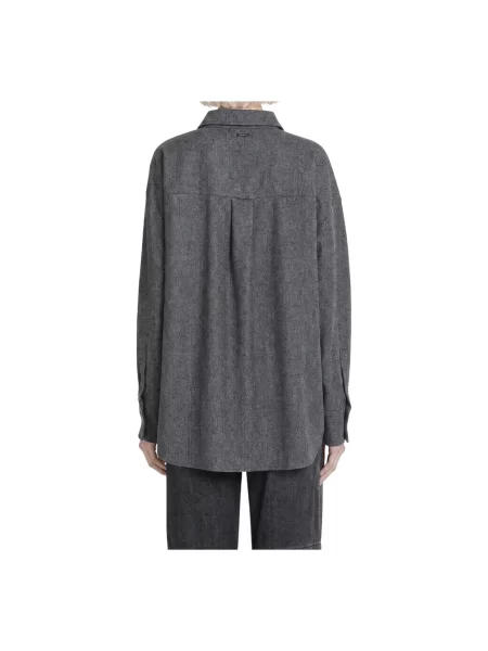 Koszula Max Mara wełniana szara