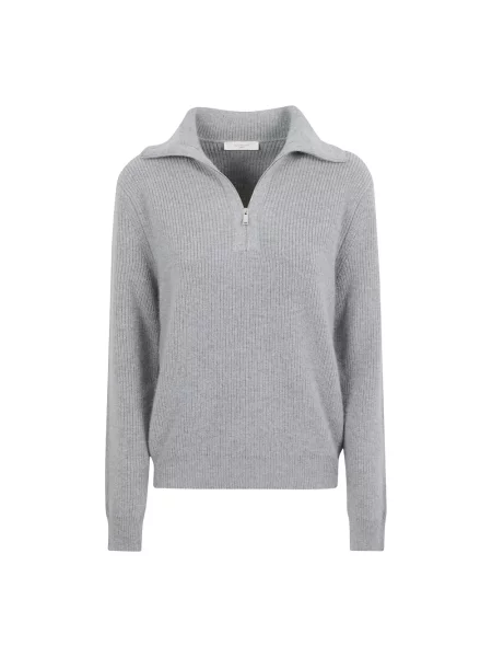 Sweter Zanone wełniany szary