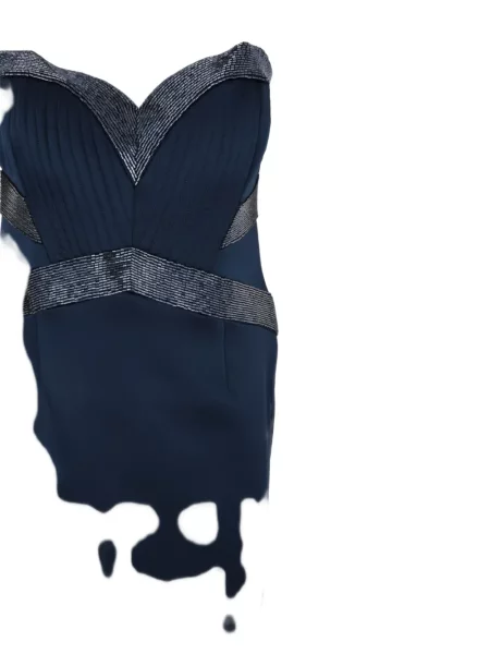 Rochie maxi Rebecca Vallance plisată de costum albastru