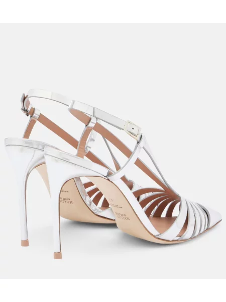 Pantofi cu toc Malone Souliers din piele slingback