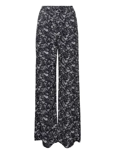 Pantaloni Stella Mccartney din dantelă negru