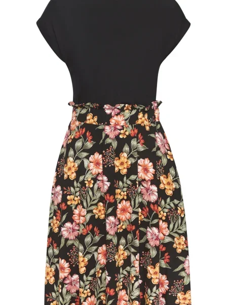 BUFFALO Rochie oliv / portocaliu / roșu negru