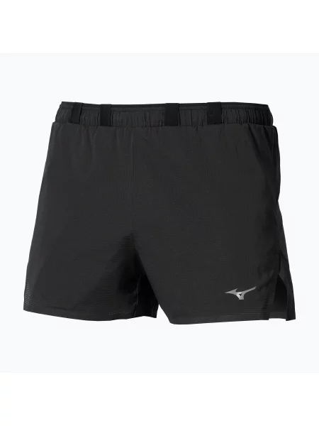 Pantaloni scurți de alergare pentru bărbați Mizuno Tech Light black negru