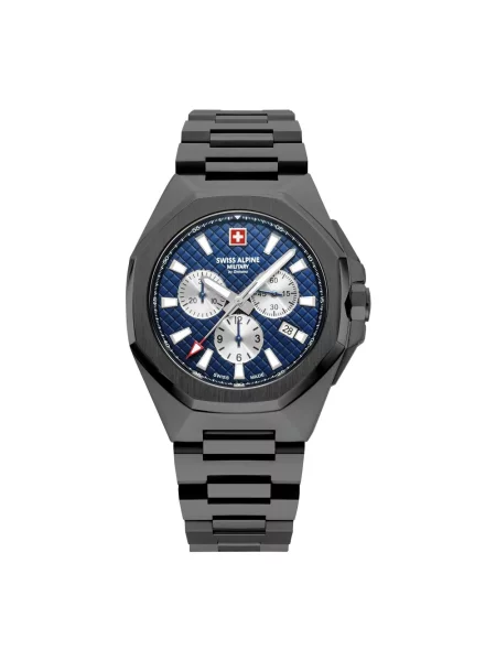 Lniany zegarek Swiss Alpine Military szary