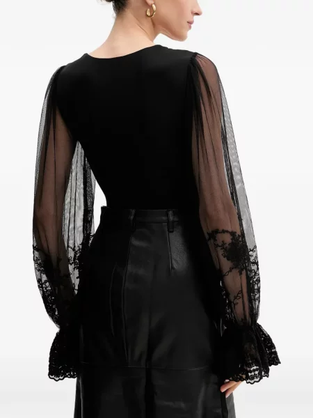 Lung body Bardot negru