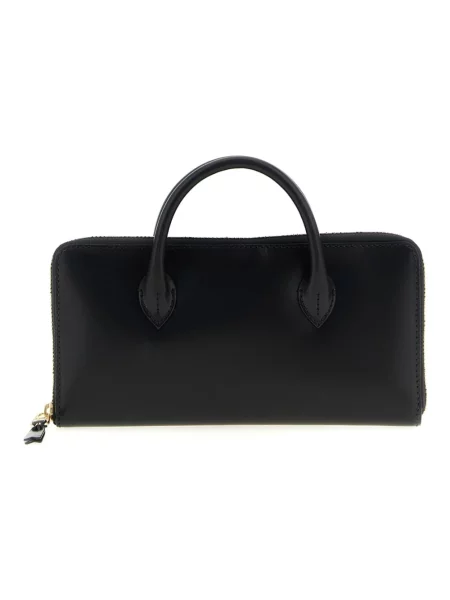 Portfel Comme Des Garcons skórzany czarny