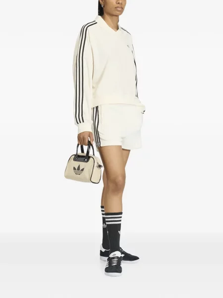 Pantaloni Adidas alergare cu autograf cu decolteu în V negru