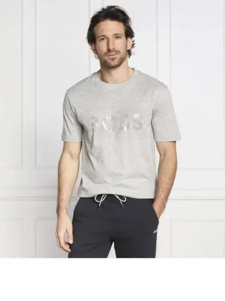 BOSS GREEN Tricou Diamond 1 gri