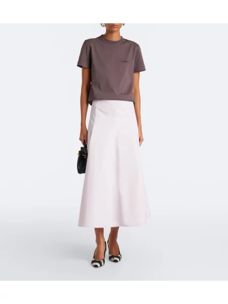 Tricou Jacquemus din jerseu maro