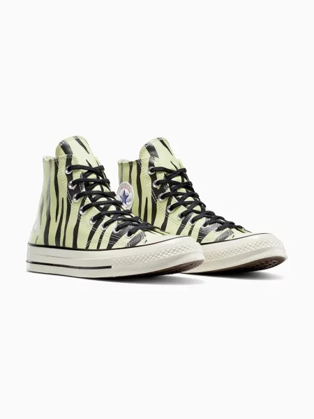 Superge Converse Chuck 70 s potiskom z zebra vzorcem rumena